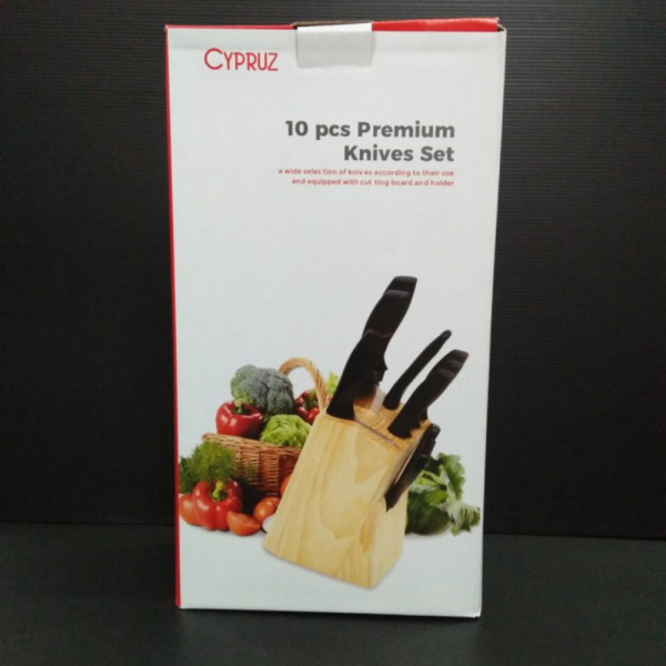 Promo CYPRUZ PISAU DAPUR SET KOMPLIT PU0525 / PISAU DAPUR SET CYPRUZ PU0525 Berkualitas