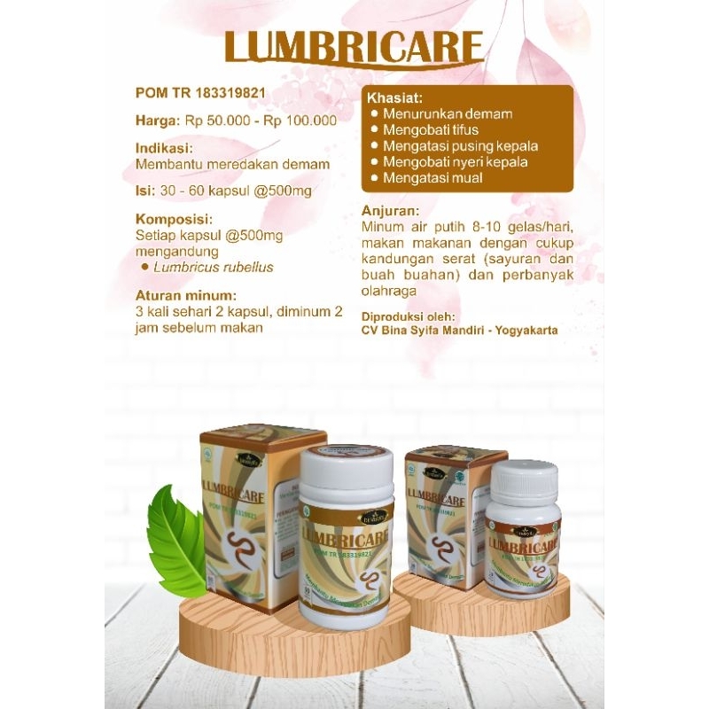 

LUMBRICARE Obat Demam Penurun Panas Alami ampuh