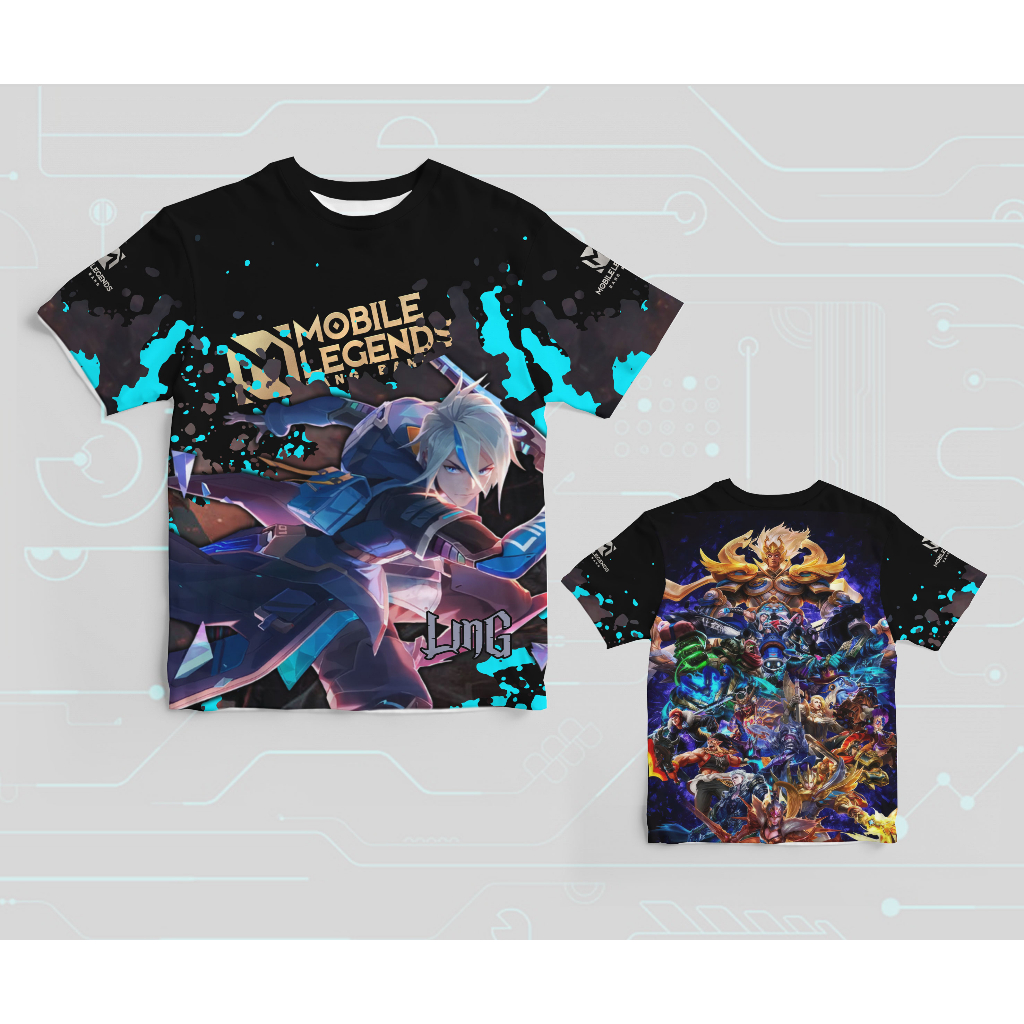 Baju Kaos T-shirt Anak MOBILE LEGEND Ling Full Print berkualitas