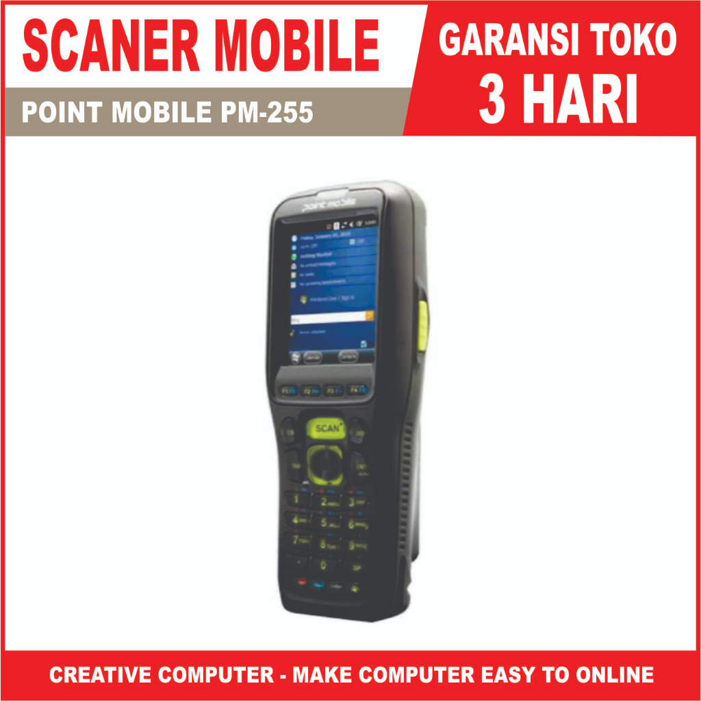 Point mobile PM-255 scan barcode PDA