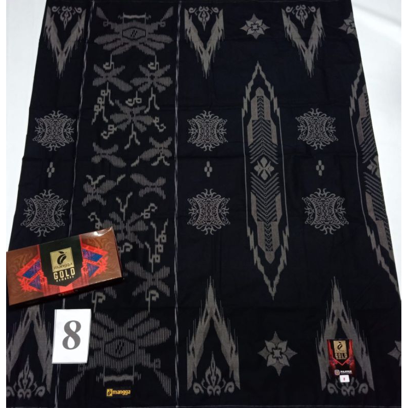 Sarung mangga gold kembang hitam