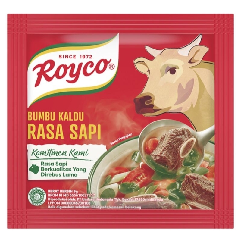 

Royco sapi dan ayam 9g ecer/500 an