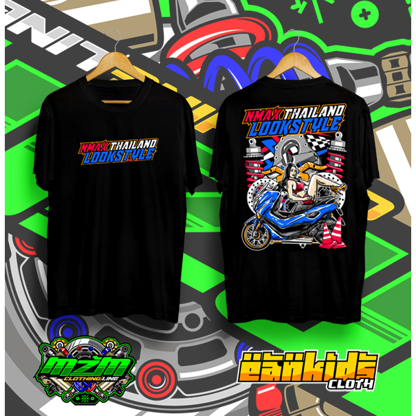 Baju kaos pria distro original/KAOS DISTRO  YAMAHA NMAX THAILAND LOOK STYLE/kaos pria keren/kaos mio