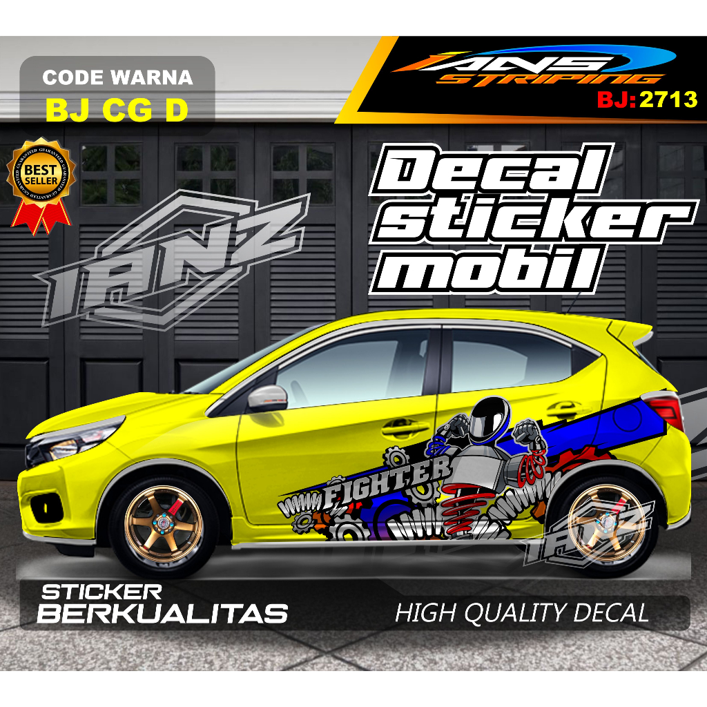 VARIASI STIKER DECAL SEMUA JENIS MOBIL-DECAL STIKER MOBILIO, HR-V, CALYA, CONVERO