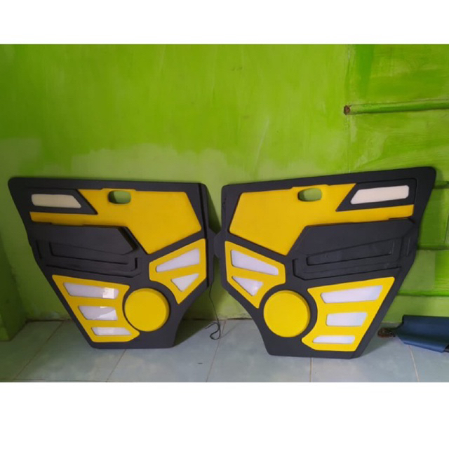 DOORTRIM PINTU MOBIL VARIASI CUSTOM GRAND MAX FULL LAMPU LED