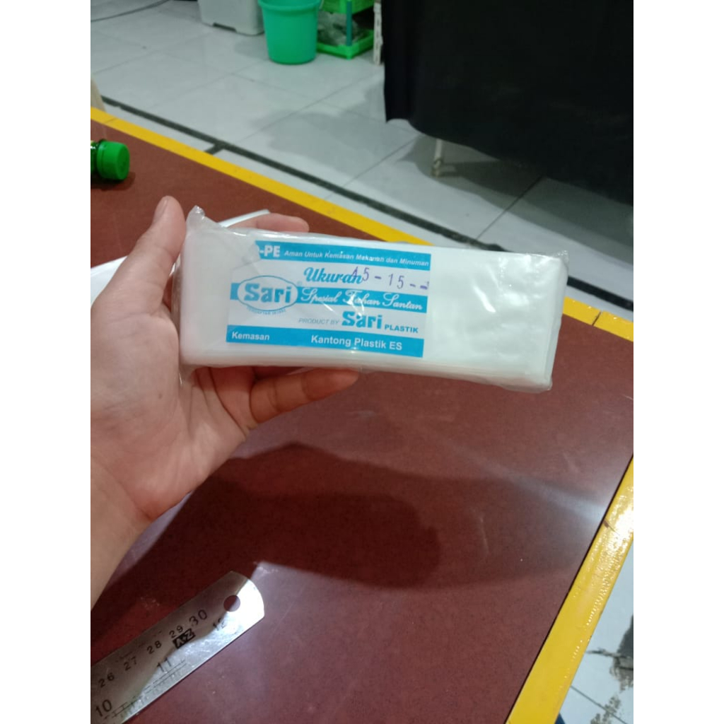 Plastik Sari / Plastik Es Lilin 4,5x15 Satu pack
