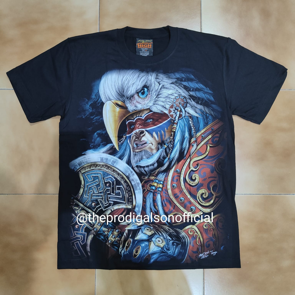 Kaos Rock Chang Import Size XXL Orc HD Glow in The Dark