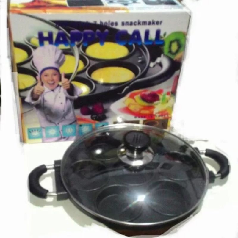 Cetakan Martabak Mini Lubang 7 Teplon Anti Lengket HAPPY CALL