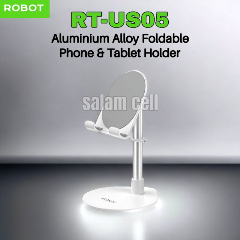 Dudukan Hp Holder HP Universal Stand Holder ROBOT RT-US05 Tablet iPad iPhone Android