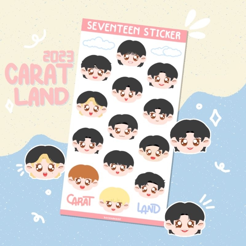 

Seventeen sticker carat land 2023