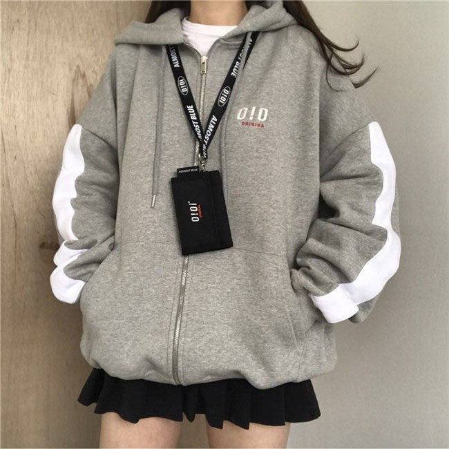 Zip Hoodie OVERSIZE Korean Style BIG SIZE S - XXXXXL(6XL)Jaket Resleting OIO Harajuku Style Unisex J