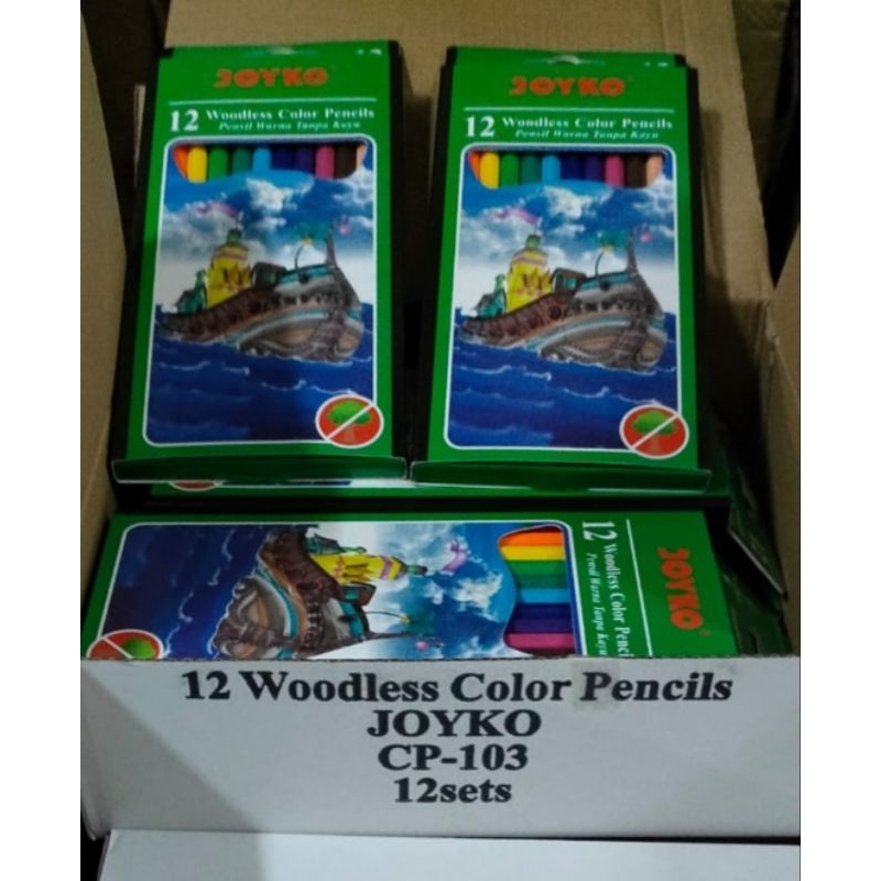 

Grosir 1GROSS pensil Warna JOYKO 12 warna panjang ( 12 set )
