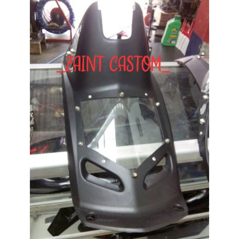 COVER  UNDERSEAT TUTUP MESIN BAWAH JOK MIO SPORTY SMILE CASTOM COAK MIKA