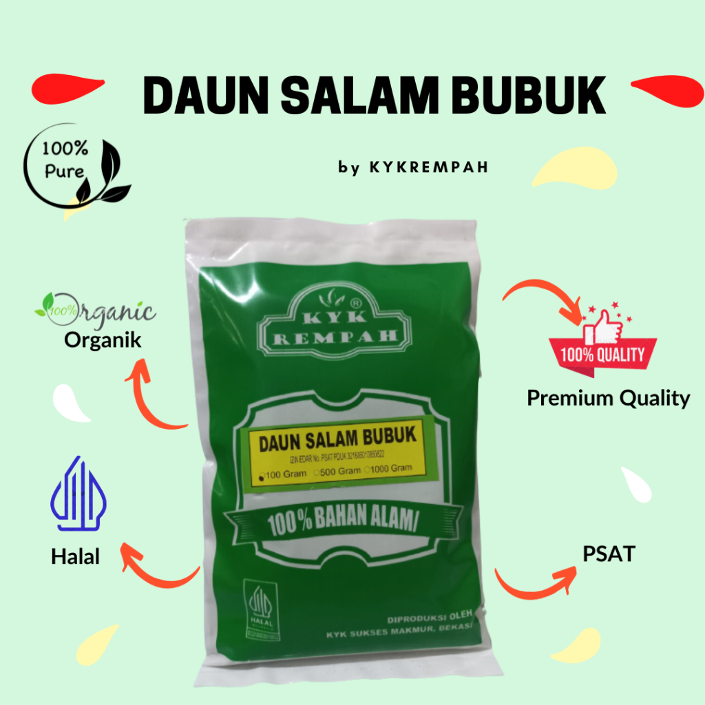 

Daun Salam Bubuk Murni [100 gram]