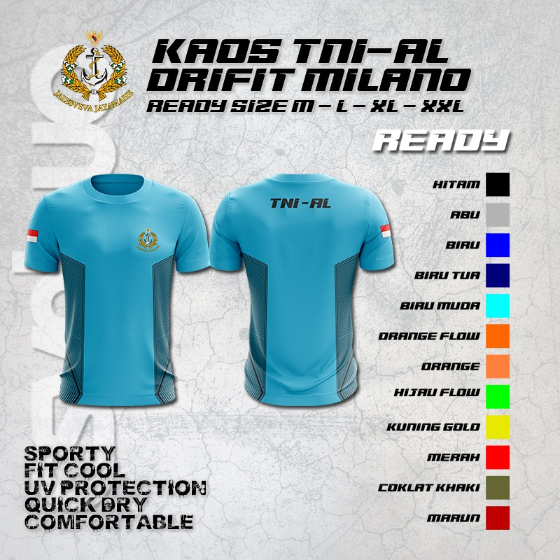 Kaos Dryfit TNI AL / Kaos Jersey TNI AL