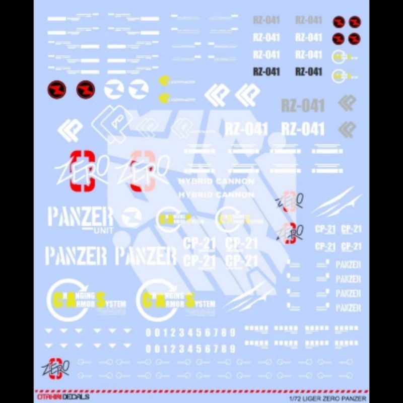 LIGER ZERO PANZER DECAL PRE CUT