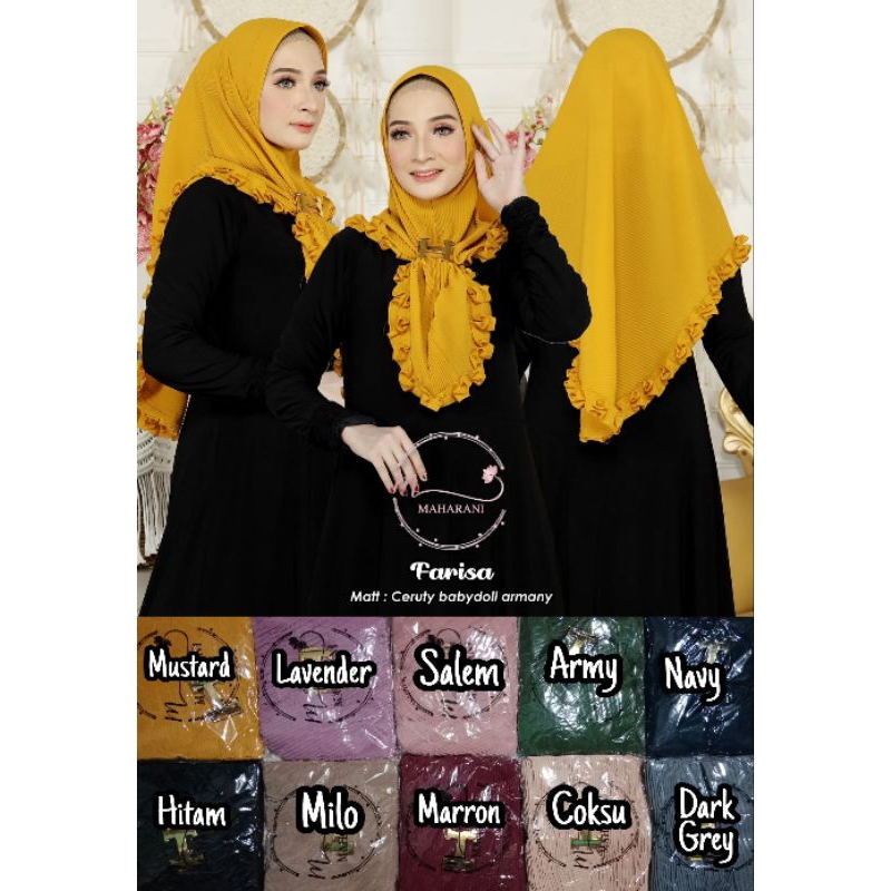 Farisha hijabgotikgasper jilbab instan gasper gotik jilbab plisket gotik hijab gotik plisket jilbab 