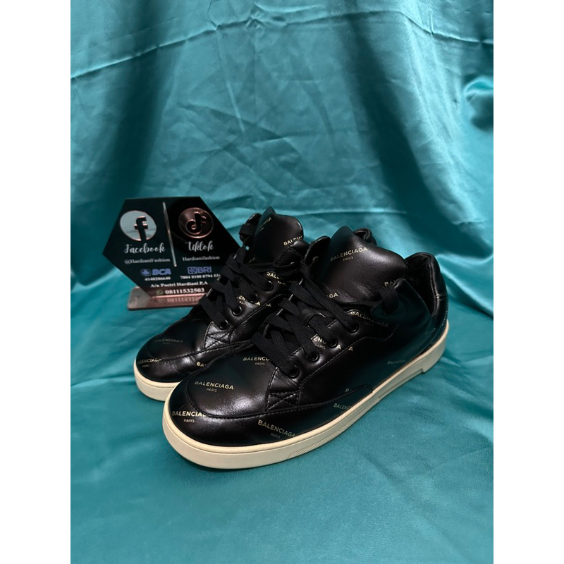 Balenciaga Black Leather Sneakers