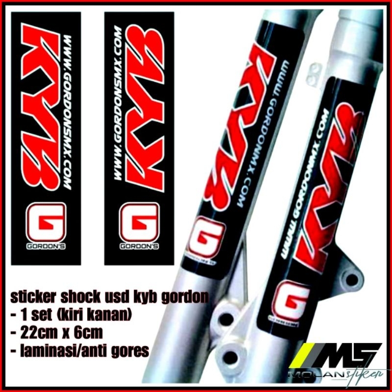 Sticker Shock KYB GORDON Kayaba Gordon Teleskopik Kayaba USD Sticker Shock USD Upsidedown KYB Gordon