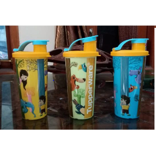 fun tumbler 1pcs elephant lion panda karakter gelas tempat minum botol mudah dibawa kekinian mengiku