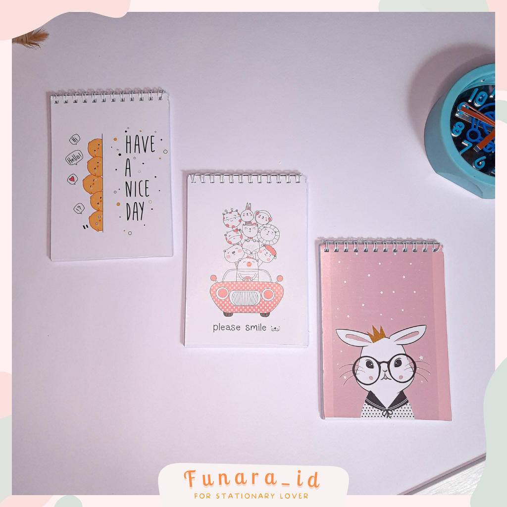 Notebook A6 / Notebook Lucu / Notebook Ring / Notebook Mini / Notebook Aesthetic