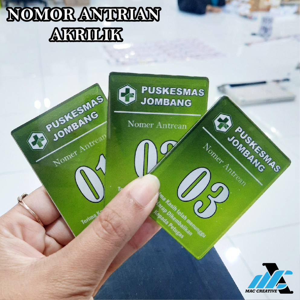 

AKRILIK NOMOR ANTRIAN CUSTOM - NOMOR ANTRIAN CUSTOM BAHAN AKRILIK 1 SISI / 2 SISI