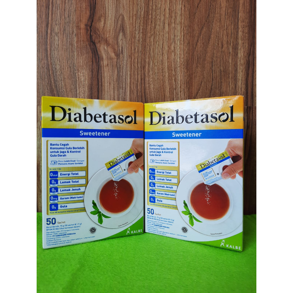 

DIABETASOL SWEETENER 50SACHET 75gr