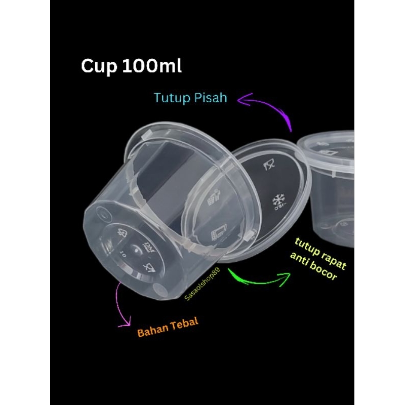 Thinwall Cup DM 100ml Cup sambal puding