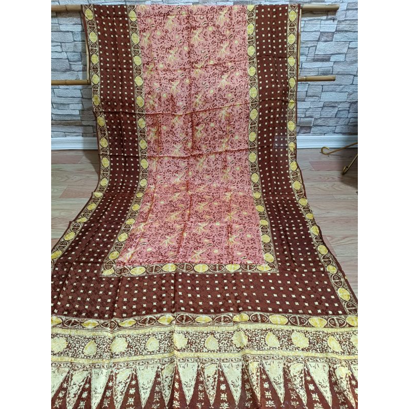 KAIN BATIK VISCOSE CIREBON TRUSMI BATIK FARIZA CAP TULIS 3 METER 3M GAMIS LONG DRESS KEKINIAN