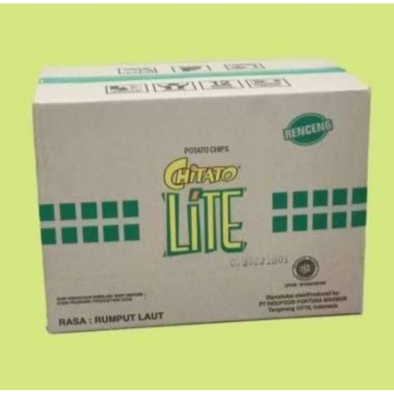 

Chitato Lite Rasa Rumput Laut 60 x 14 gram per dus