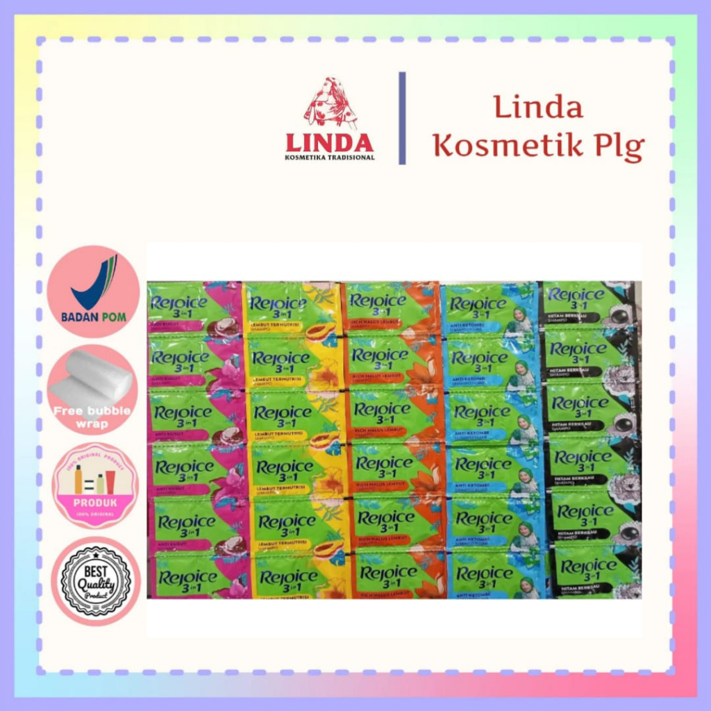 rejoice shampo sachet/sampo saset