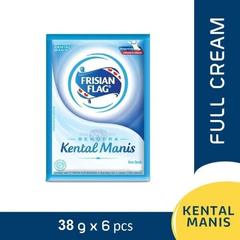 

Korzaln (Fp) Frisian Flag Putih Susu Kental Manis Renceng 6 Pcs