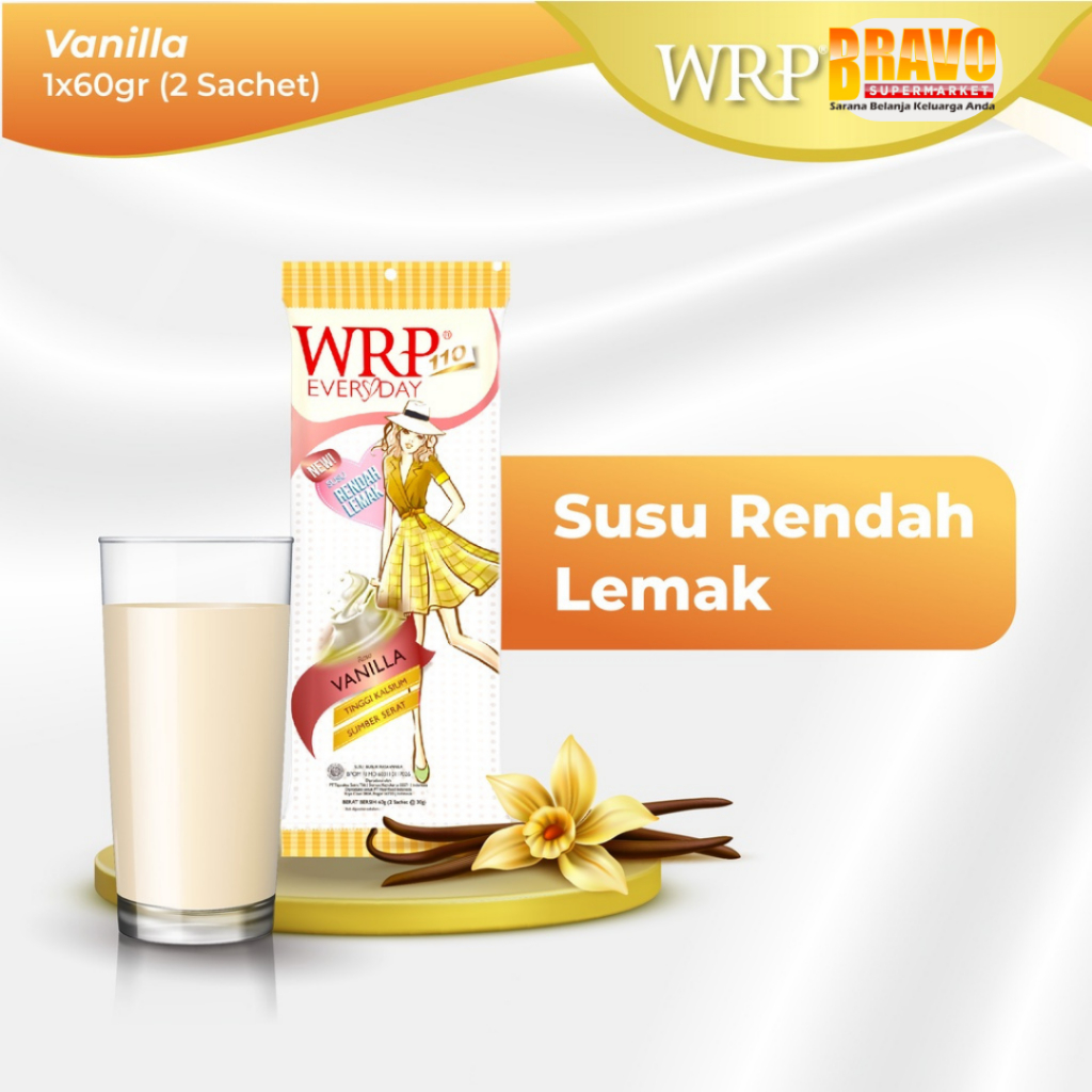 

Bravo Bojonegoro - WRP Low Fat Milk Rasa Vanilla & Chocolate 60GR | Susu Rendah Lemak