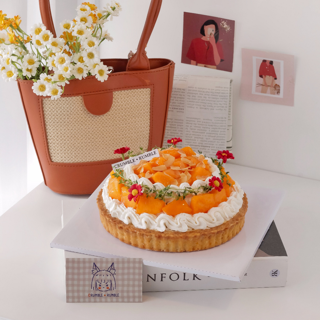 

MANGO JASMINE TART / PIE BUAH/ MANGO CAKE/ KOREAN TARTLET CAKE
