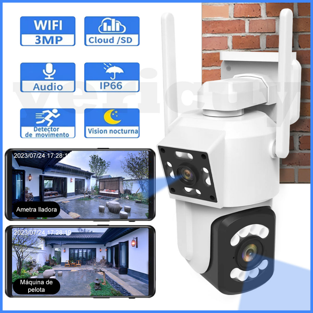 RUNDY CCTV 8MP Dual Lens Kamera Wifi Outdoor Waterproof 360 Derajat PTZ IP Camera CCTV