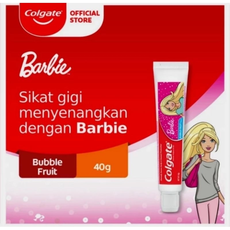 SALE!!! Colgate Odol Anak Kids Barbie (Bubble Fruit Flavor 40 Gr).