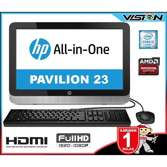 PC AIO HP Pavilion 23 Core i5-6400 Radeon | 8GB/SSD 512GB | 23" FHD