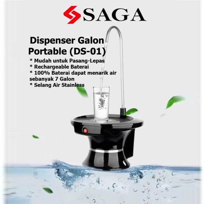 SAGA Pompa Galon Otomatis / Pompa Galon / Pompa Air Elektrik / Pompa Air Galon Otomatis / Electric W