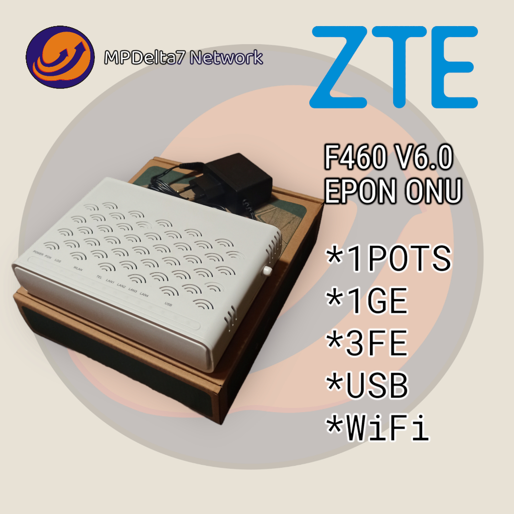 ONU EPON - ZTE F460 V6.0 - Internal Antena