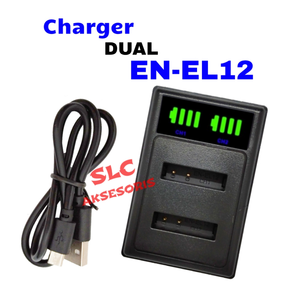 DUAL-Charger For Nikon Cesan Coolpix S1000pj S1100pj Carger S1200pj S610 Cas S610C S620 Ces S630 S64