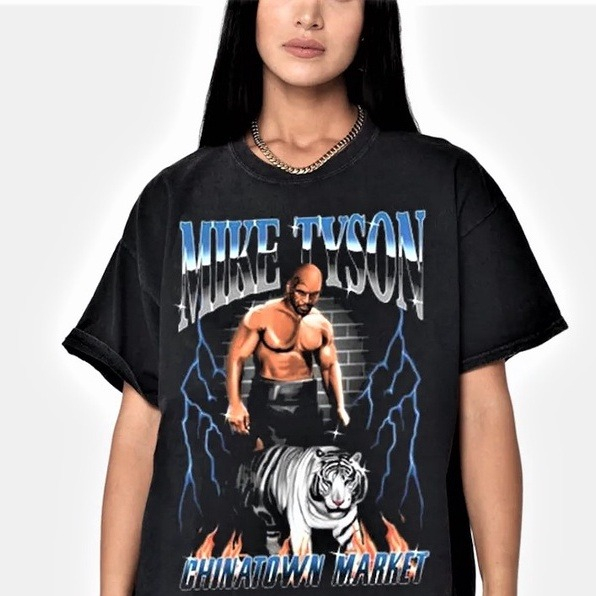 Kaos premium Mike Tyson Chinatown Market Mike Tyson boxing superstar legendary mike tyson