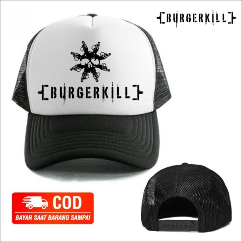 Topi distro BURGERKILL / Topi Trucker original