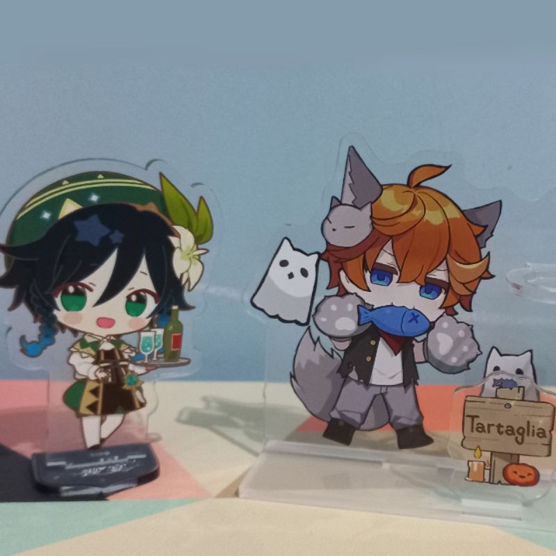 Unoff Genshin Impact standee Venti and Tartaglia / Childe