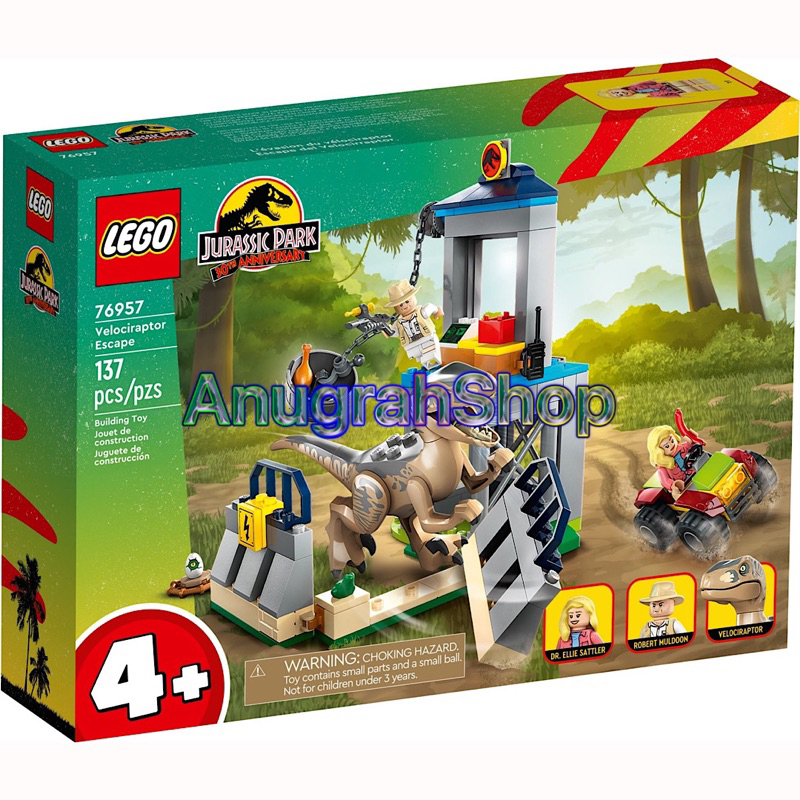 LEGO 76957 JURASSIC WORLD Velociraptor Escape