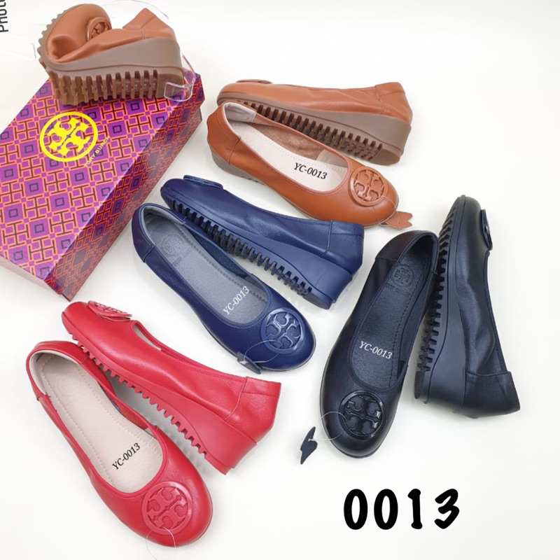 TERMURAH Sepatu Tory Burch Wedges 0013 / YC-0013 / Wedge wanita / Sepatu Kulit / Sepatu kantor kerja