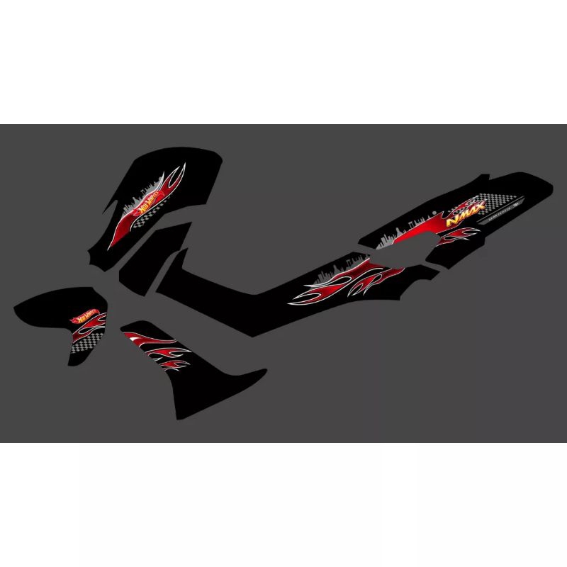 STIKER STRIPING TRANSPARAN NMAX OLD 155 HOTWHEELS STRIPING CUSTOM HOTWHEELS NMAX