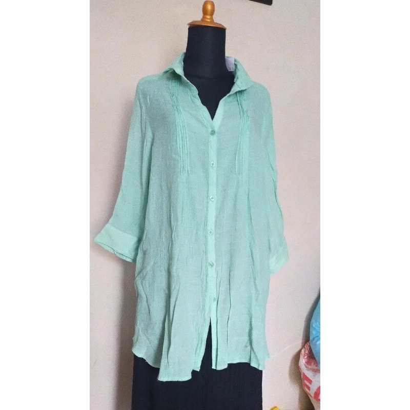 KEMEJA WANITA HIJAU/ATASAN WANITA HIJAU/KEMEJA WANITA HIJAU