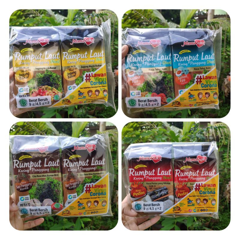 

Rumput Laut Nori isi 2 pcs/Rumput Laut Mama Suka