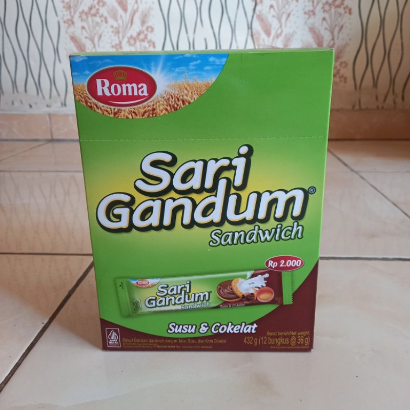 Sari Gandum 1 Dus Isi 12 Pcs x 36 Gram
