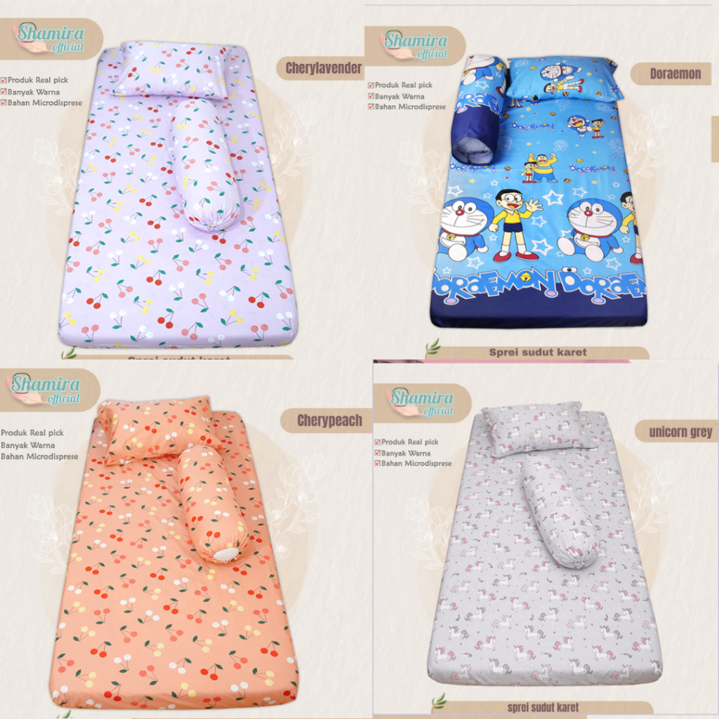 Sprei Ukuran 180x200 160x200 100x200 Seprei King Sudut Karet